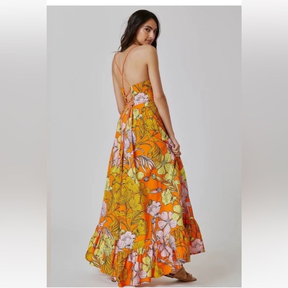 Anthropologie Tracy Reece Plenty Floral Maxi Dress